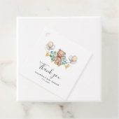 Eucalyptus en Beer Rustisch Baby shower Hartelijk  Bedankjes Labels (In situ)