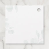 Eucalyptus en Beer Rustisch Baby shower Hartelijk  Bedankjes Labels (Achterkant)