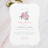 Eucalyptus en Blush Bloemen Waterverf Baby Kaart