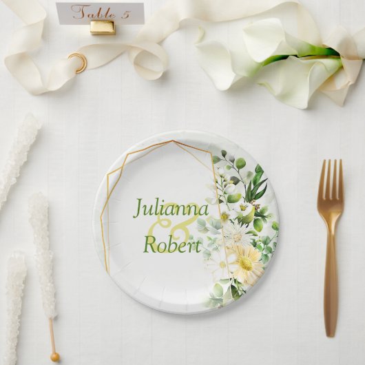 Eucalyptus en Bord van dagpapier (Huwelijk)