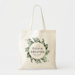 Eucalyptus en botanische Waterverf bruiloft Tote Bag