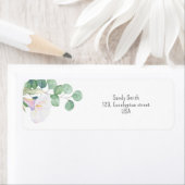 Eucalyptus en calla bloem - bruidsdouche  etiket (Insitu)