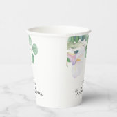 Eucalyptus en calla bloem - bruidsdouche papieren bekers (Rechts)
