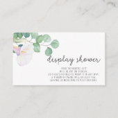 Eucalyptus en calla - Display Douche Informatiekaartje (Voorkant)