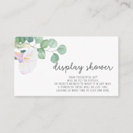 Eucalyptus en calla - Display Douche Informatiekaartje