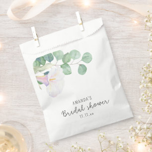 Eucalyptus en calla flower - vrijgezellenfeest bedankzakje