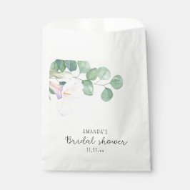 Eucalyptus en calla flower - vrijgezellenfeest bedankzakje