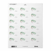 Eucalyptus en calla flower - vrijgezellenfeest etiket (Full Sheet)