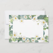 Eucalyptus en daisy botanische bedankkaart (Achterkant)
