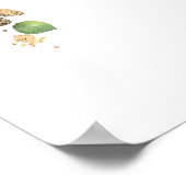 Eucalyptus en Gold Greenery Wedding Welcome Sign Poster (Hoek)