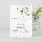 Eucalyptus en Goud Vrijgezellenfeest per Mail Kaart (Staand voorkant)