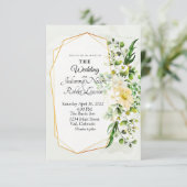 Eucalyptus en goudbruinkooluitnodiging kaart (Staand voorkant)