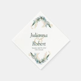 Eucalyptus en goudluiers servet