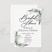 Eucalyptus en gouduitnodiging kaart