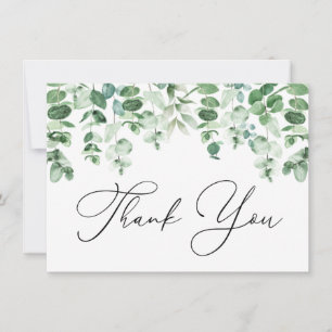 Eucalyptus en Greenery Bedankt voor je briefkaart