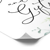 Eucalyptus en Greenery Cards and Gifts Sign Poster (Hoek)