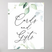 Eucalyptus en Greenery Cards and Gifts Sign Poster (Voorkant)