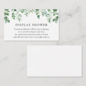 Eucalyptus en Greenery Display Shower Informatiekaartje (Voorkant / Achterkant)