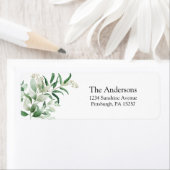 Eucalyptus en Greenery Return Address Label (Insitu)