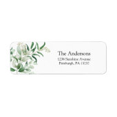 Eucalyptus en Greenery Return Address Label (Voorkant)