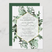 Eucalyptus en Greenery Waterverf Wedding