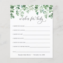 Eucalyptus en Greenery wenst Baby