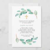 Eucalyptus en het gouden kruis | Eerste Heilige Co Kaart (Voorkant)