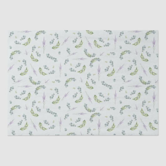 Eucalyptus en het Patroon van de Natuur van de Lav Tissuepapier (Voorkant)