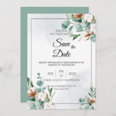 Eucalyptus en Katoen Geluk Kaart (Voorkant / Achterkant)