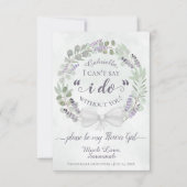 Eucalyptus en Lavender Mijn Bloemenmeisje-Kaart (Voorkant)