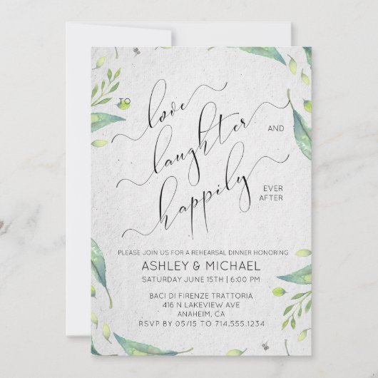 EUCALYPTUS EN LEAF | Geluk ooit na de repetitie Kaart (Voorkant)