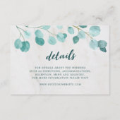 Eucalyptus en Marmer Details Informatiekaartje (Voorkant)