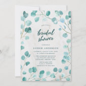 Eucalyptus en marmer Vrijgezellenfeest Kaart (Voorkant)