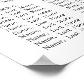 Eucalyptus en Rozen 10 Tabellen Bindende SITUATIE Poster (Hoek)