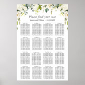 Eucalyptus en Rozen 16 Tabellen Bindende SITUATIE Poster (Voorkant)