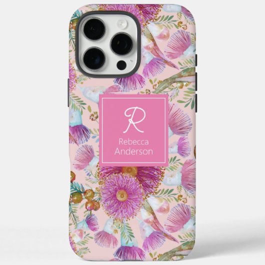 Eucalyptus en Wattle roze bloeit Case-Mate iPhone Case (Achterkant)