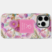 Eucalyptus en Wattle roze bloeit Case-Mate iPhone Case (Achterkant (horizontaal))