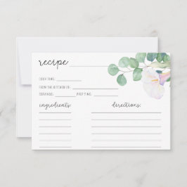 Eucalyptus en witte calla - Receptenkaart