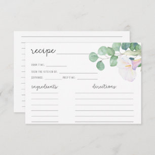 Eucalyptus en witte calla - Receptenkaart