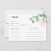Eucalyptus en witte calla - Receptkaart (Voorkant)