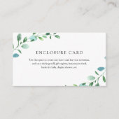 Eucalyptus Enclosure Card Informatiekaartje (Voorkant)