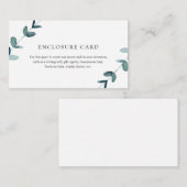 Eucalyptus Enclosure Card Informatiekaartje (Voorkant / Achterkant)