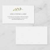 Eucalyptus Enclosure Card Informatiekaartje (Voorkant / Achterkant)