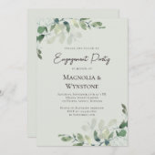 Eucalyptus Engagement Party Kaart (Voorkant / Achterkant)