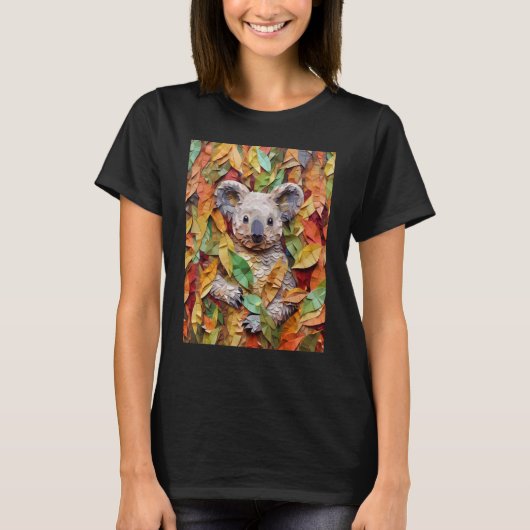 Eucalyptus Enigma Een Op Art Koala ervaring T-shirt (Voorkant)