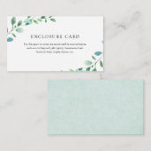 Eucalyptus Envelopkaart Informatiekaartje (Voorkant / Achterkant)