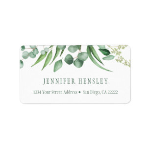Eucalyptus Envy Botanical Address   Etiket