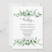 Eucalyptus Envy Framed Huwelijksuitnodiging Kaart (Voorkant)