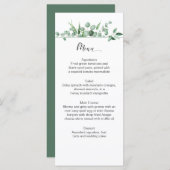 Eucalyptus Envy Menu Kaarten (Voorkant / Achterkant)