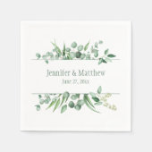 Eucalyptus Envy Receptie servetten (Voorkant)